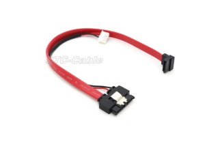 SATA 13pin SATA 7 Pin 90 kraadi LP4 toitekaabel